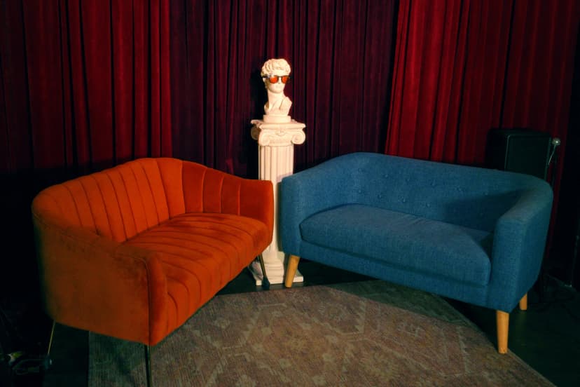 Podcast studio at Badger and Jam